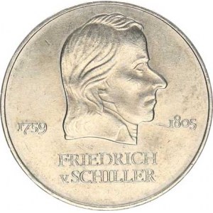 Německo - DDR (1949-1990), 20 M 1972 A - Friedrich v.Schiller KM 40