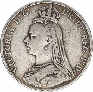 England, Victoria (1837-1901), 1 Crown 1891 KM 765, subject.