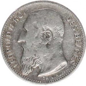 Belgie, Leopold II.(1865-1909), 50 Centimes 1907 KM 60.1 (tečka v signatuře) Ag 835 2