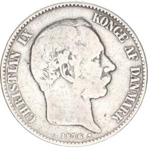 Dánsko, Christian IX.(1863-1906), 2 Kroner 1876 CS KM 798,1