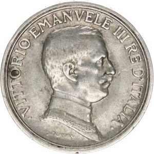 Itálie, Vittorio Emanuele III.(1900-1946), 2 Lire 1914 R KM 55 Ag 835 10 g