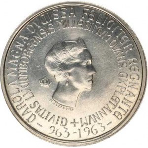 Lucembursko, Charlotte (1919-1964), 250 Francs 1963 - Millenium města Lucemburk KM 53,1 Ag 835