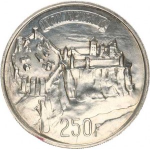 Lucembursko, Charlotte (1919-1964), 250 Francs 1963 - Millenium města Lucemburk KM 53,1 Ag 835