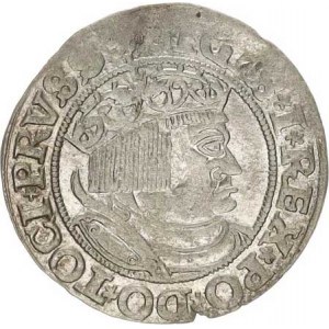 Polsko, Zikmund I. (1506-1548), Groš pruský 1532, Toruň var.: v av. opis: PRVSS* Kop. 3087