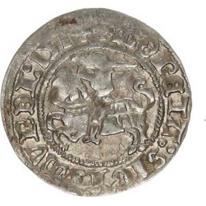 Polsko, Zikmund I. (1506-1548), 1/2 Groš litevský 1514, Wilno - var. za LITVANIE dvojtečka