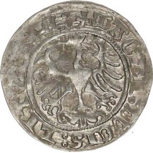 Polsko, Zikmund I. (1506-1548), 1/2 Groš litevský 1514, Wilno - var. za LITVANIE dvojtečka