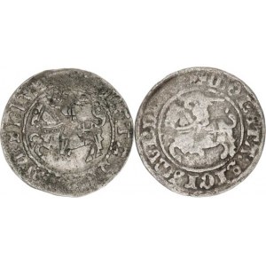 Polsko, Zikmund I. (1506-1548), 1/2 Groš litevský 1518, 151.? oba Wilno 2 ls, nedor.