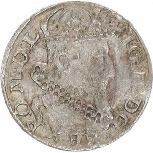 Polsko, Zikmund III. (1587-1632), Groš litevský 1626, Wilno-Naruszewicz, konce opisu: L / LIT .