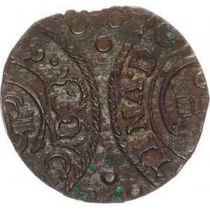 Polsko pod Švédskem, Kristina (1632-1654), Solidus 1653 pro Rigu - zajímavý dvojráz - 2x ražená 1/2