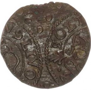 Polsko pod Švédskem, Kristina (1632-1654), Solidus 1653 pro Rigu - zajímavý dvojráz - 2x ražená 1/2