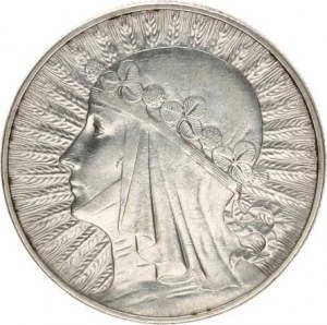 Poland, (1923-1939), 10 Zlotych 1933 - Hedvika Y. 22, tém.