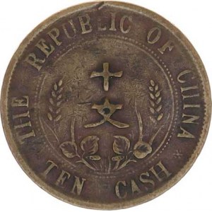 China - Republic (1911-), 10 Cash b.l. (ca.1912) Y. 301