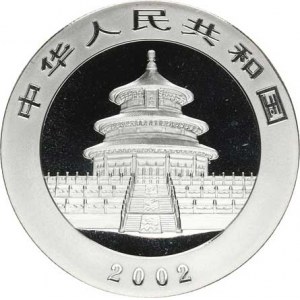 People's Republic of China, 10 Yuan 2002 - Climbing Panda / Temple KM 1365 Ag 999 3