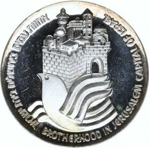 Israel, 25 Lirot 5737 /1977 AD/ - brotherhood in the capital KM 88