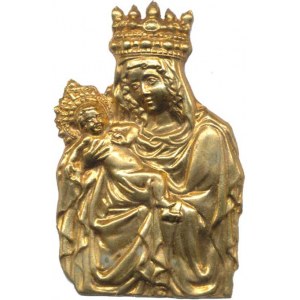Religious medals, Stará Boleslav - Our Lady of Old Boleslav, brass relief