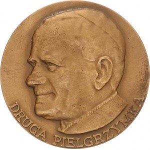 Religious medals, Poland - Jan Pawel II., Second pilgrimage of the Pope to his homeland, head left