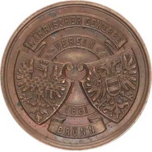 Brno, Mährischer Gewerbe Verein 1861 Brün, Moravská a rakouská orlice