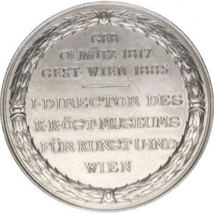 Olomouc, Rudolph von Eitelberger, poprsí zprava / Geb. Olmütz 1817, Gest.