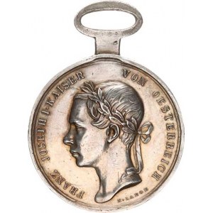 Francesco Giuseppe I, medaglia commemorativa tirolese d'argento del 1848 (istituita a Olomouc).
