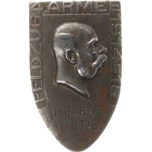 František Josef I., Odznak - 4. Armáda - polní tažení 1914-1915, portrét F.J.I. vpr