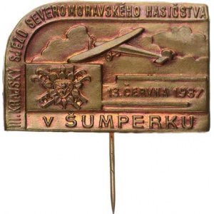 Hasičské medaile a odznaky, Šumperk, III. krajský sjezd severomoravského hasičstva 13.6. 1937