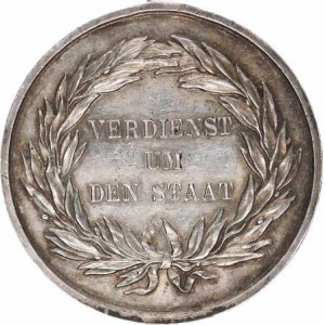 Německo - Prusko, Friedrich Wilhelm III. - Záslužná medaile VERDIENST UM DEN STAAT
