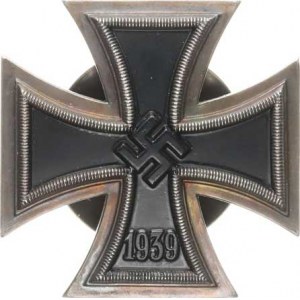 Německo - 3.říše (1933-1945), Železný kříž 1939 - I. třída šroub Hartung 22, Nim.3822