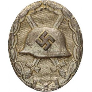 Německo - 3.říše (1933-1945), Odznak Za zranění 2.stupeň postříbřený bronz ražebna 100