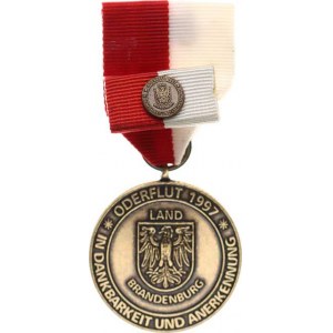 Německo - BRD, Medaile Oderflut 1997 - Braniborská fronta
