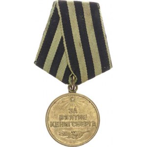 SSSR, Medaile Za dobytí Königsbergu var. 2 mosaz 32 mm stuha na k