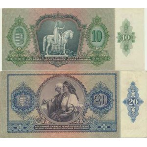 Platné na území ČSR, 10 Pengö 1936 sér. B 592 - I. vydání Baj. H 6a