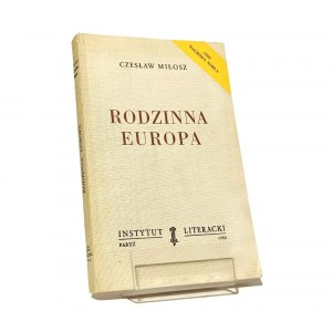 RODZINNA EUROPA Czesław MIŁOSZ [1980] Instytut Literacki Paryż