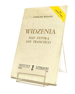 VISITING NAD ZATKA SAN FRANCISCO Czeslaw MILLOSZ [1980] Instytut Literacki Paris