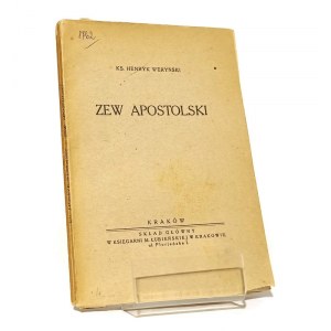 ZEW APOSTOLSKI ks. Henryk WERYŃSKI [1933]