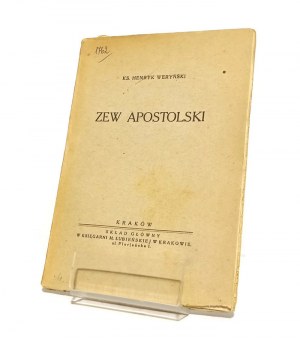ZEW APOSTOLSKI Rev. Henryk WERYŃSKI [1933].