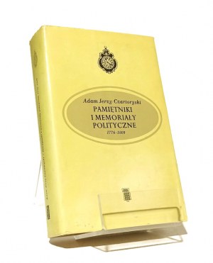 POLITICAL MEMORIES AND MEMORIALS 1776-1809 Adam Jerzy CZARTORYSKI [1986].
