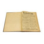REPUBLIKA niezależne tygodniowe pismo ludowe [1919] (kwestia przynależności Śląska Cieszyńskiego)