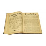 REPUBLIKA niezależne tygodniowe pismo ludowe [1919] (kwestia przynależności Śląska Cieszyńskiego)