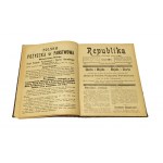 REPUBLIKA niezależne tygodniowe pismo ludowe [1919] (kwestia przynależności Śląska Cieszyńskiego)