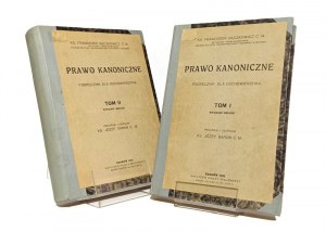 CANNONIC LAW HANDBOOK FOR SPIRITUALS 1-2 Rev. Franciszek Bączkowicz [1932].