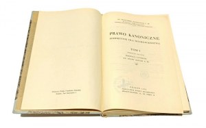 CANNONIC LAW HANDBOOK FOR SPIRITUALS 1-2 Rev. Franciszek Bączkowicz [1932].