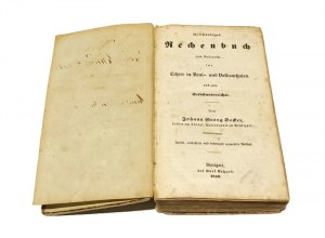 VOLLSTANDIGES RECHENBUCH ZUM GEBRAUCHE FUR LEHREr... Johann Georg DEDER (Complete handbook of arithmetic) [1842].