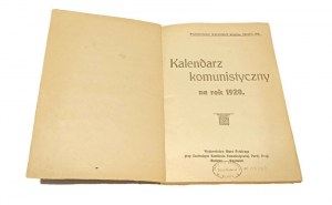 COMMUNIST CALENDAR FOR 1920