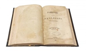 MEMORIES OF RUFIN PIOTROWSKI'S POBYTU NA SYBERYI [1861] first edition