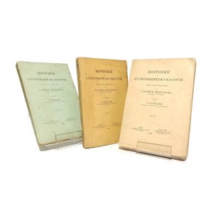 HISTORIE DE L'UNIVERSITE DE CRACOVIE moyen age er renaissance Casimir MORAWSKI [1900]