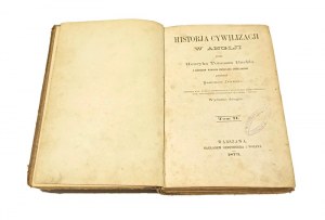 HISTORY OF CIVILIZATION IN ANGELA Henry Thomas BUCKL [1873].