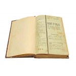 KRYTYKA miesięcznik poświęcony sprawom społecznym, nauce i sztuce [1907] Galicja, Rosja, Ukraina, kwestie narodowościowe,