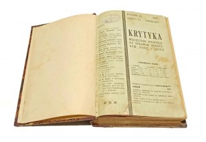 KRYTYKA monthly magazine devoted to social issues, science and art [1907] Galicia, Russia, Ukraine, national issues,