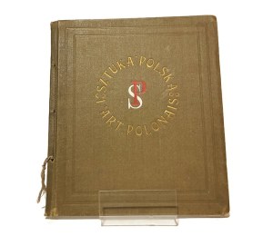 ART POLSKA L'ART POLONAIS outline of the development of Polish painting and sculpture [1920] binding signed J. Recmanik