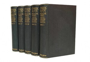 HENRYK IBSEN ALL WORKS [Samtliche Werke Henrik Ibsen] [1910].